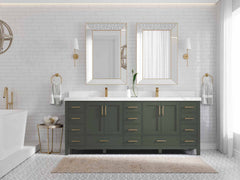 Malibu 84 in. W x 22 in. D Double Sink Bathroom Vanity - photo 4