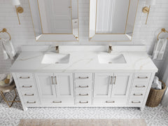 Malibu 84 in. W x 22 in. D Double Sink Bathroom Vanity - photo 20