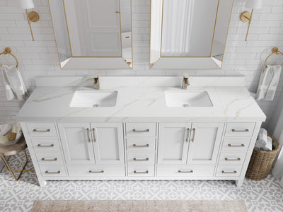 Malibu 84 in. W x 22 in. D Double Sink Bathroom Vanity - Willow Bath and Vanity