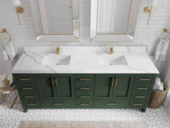 Malibu 84 in. W x 22 in. D Double Sink Bathroom Vanity - photo 24