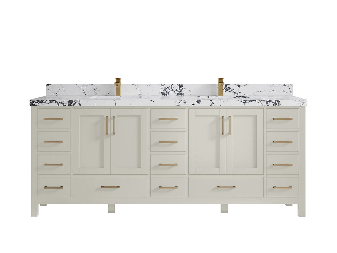 Malibu 84 in. W x 22 in. D Double Sink Bathroom Vanity - Willow Bath and Vanity