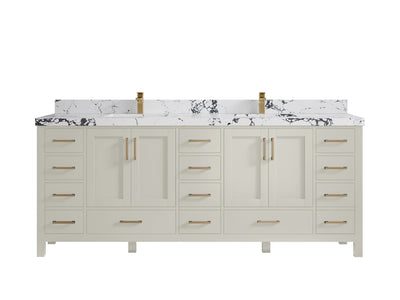 Malibu 84 in. W x 22 in. D Double Sink Bathroom Vanity - Willow Bath and Vanity