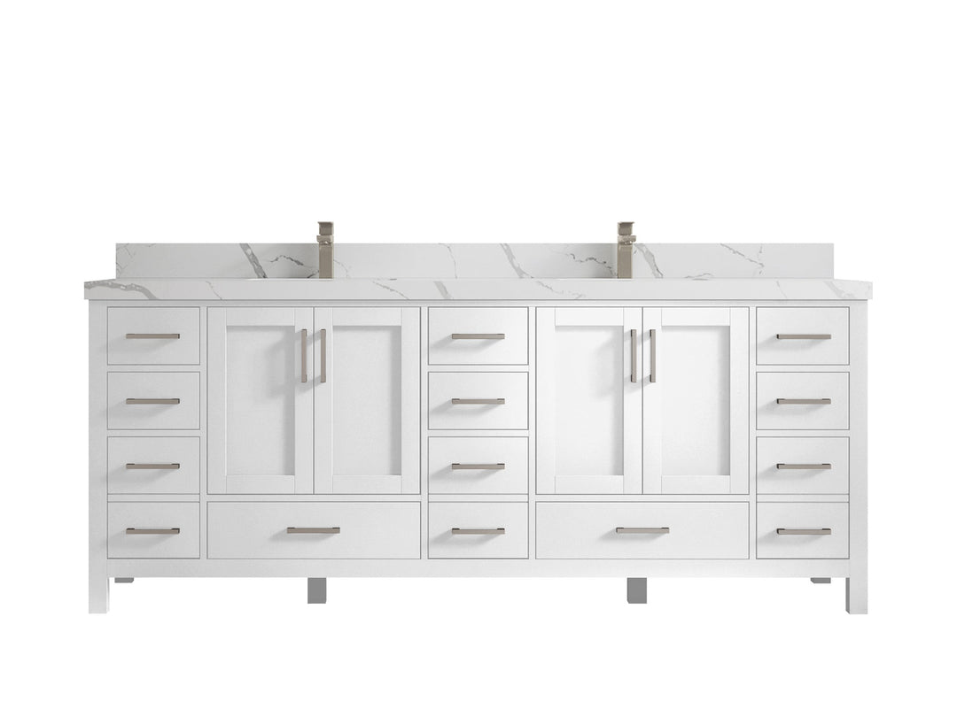 Malibu 84 in. W x 22 in. D Double Sink Bathroom Vanity - Willow Bath and Vanity
