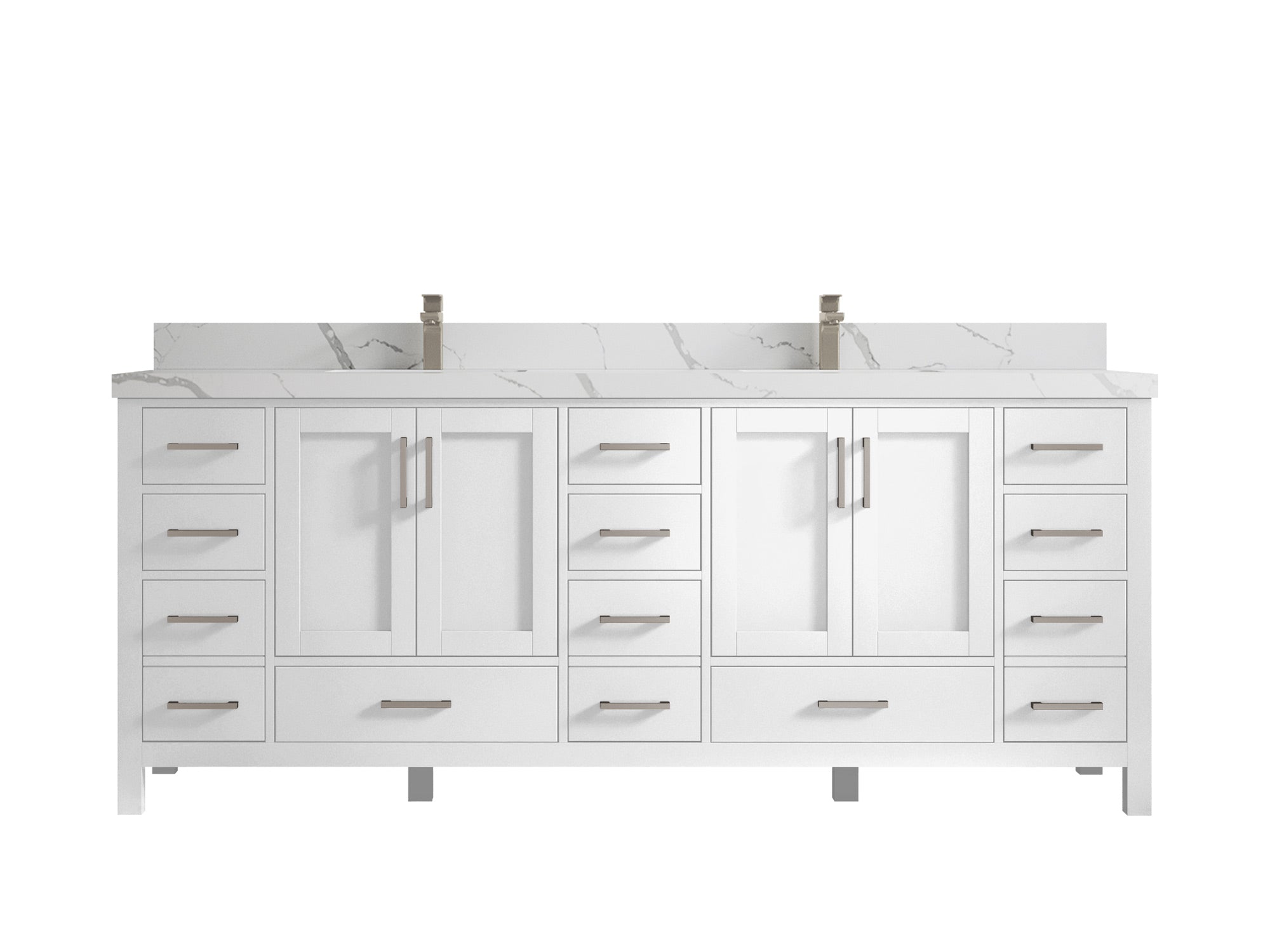 Malibu 84 in. W x 22 in. D Double Sink Bathroom Vanity - Willow Bath and Vanity