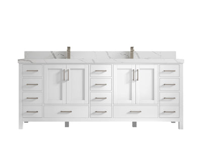 Malibu 84 in. W x 22 in. D Double Sink Bathroom Vanity - Willow Bath and Vanity
