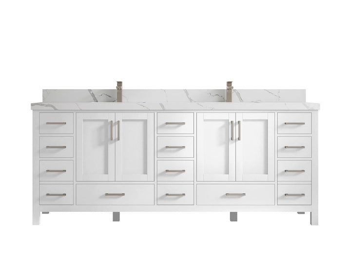 Malibu 84 in. W x 22 in. D Double Sink Bathroom Vanity - photo 17