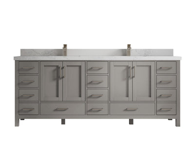 Malibu 84 in. W x 22 in. D Double Sink Bathroom Vanity - Willow Bath and Vanity