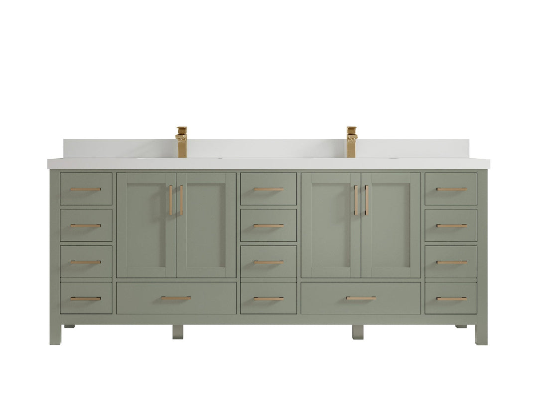 Malibu 84 in. W x 22 in. D Double Sink Bathroom Vanity - Willow Bath and Vanity