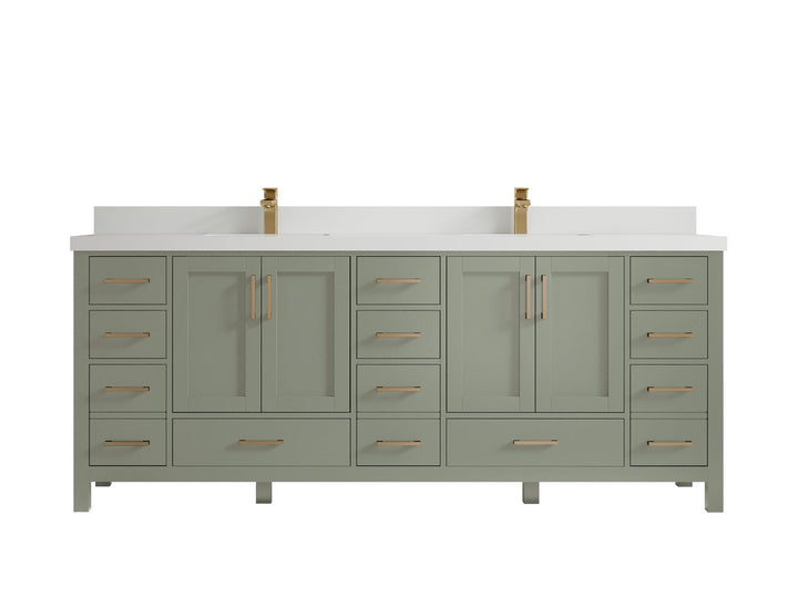 Malibu 84 in. W x 22 in. D Double Sink Bathroom Vanity - photo 45