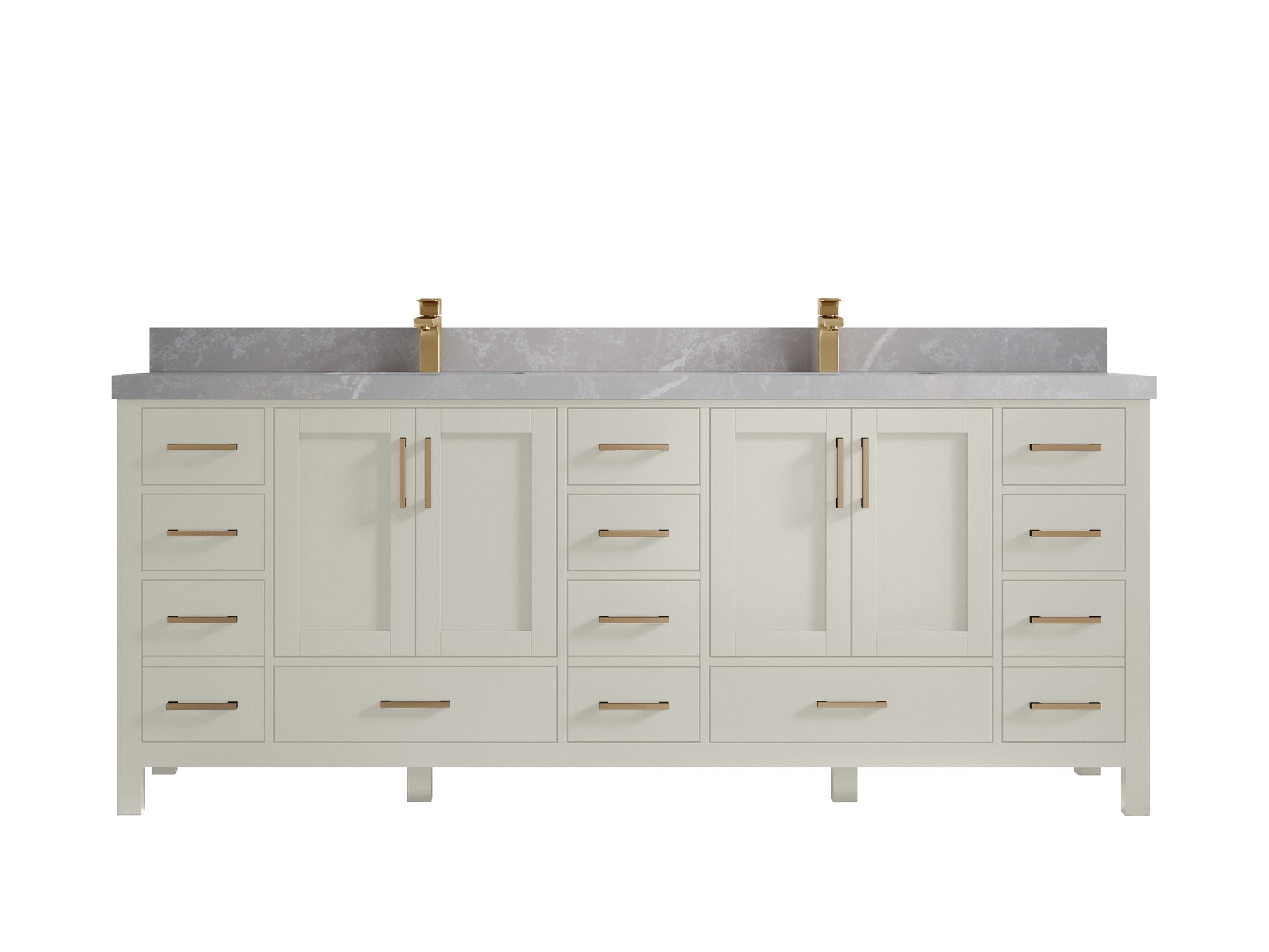 Malibu 84 in. W x 22 in. D Double Sink Bathroom Vanity - Willow Bath and Vanity
