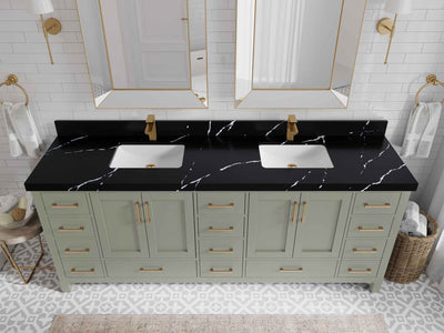 Malibu 84 in. W x 22 in. D Double Sink Bathroom Vanity - Willow Bath and Vanity