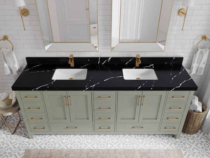 Malibu 84 in. W x 22 in. D Double Sink Bathroom Vanity - photo 10