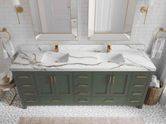 Malibu 84 in. W x 22 in. D Double Sink Bathroom Vanity - photo 14
