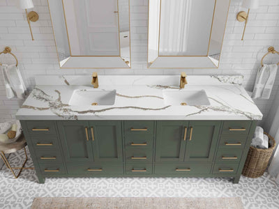 Malibu 84 in. W x 22 in. D Double Sink Bathroom Vanity - Willow Bath and Vanity