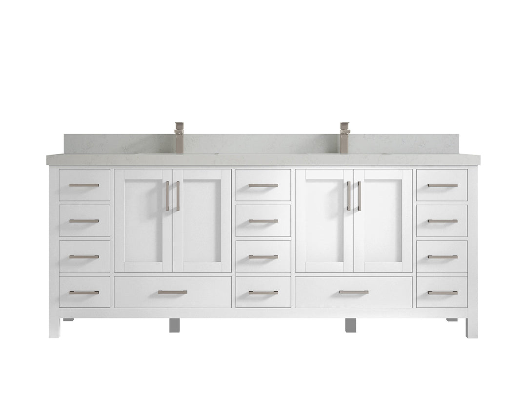 Malibu 84 in. W x 22 in. D Double Sink Bathroom Vanity - Willow Bath and Vanity