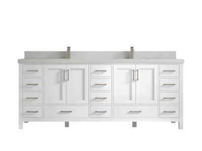 Malibu 84 in. W x 22 in. D Double Sink Bathroom Vanity - Willow Bath and Vanity