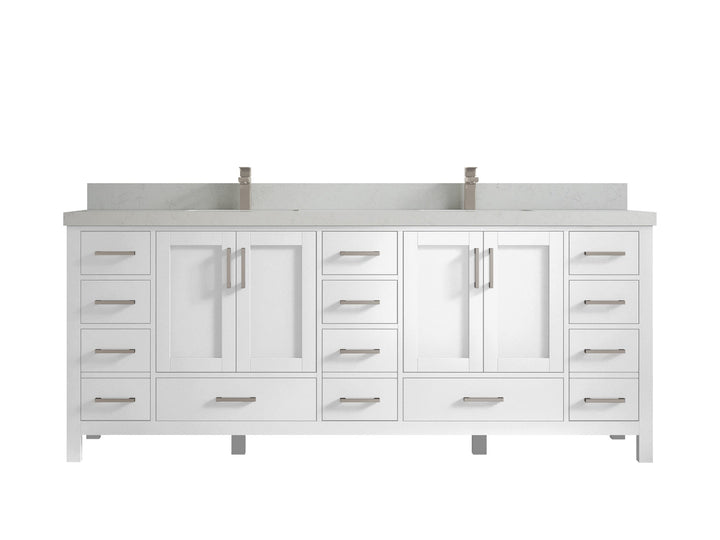 Malibu 84 in. W x 22 in. D Double Sink Bathroom Vanity - photo 13