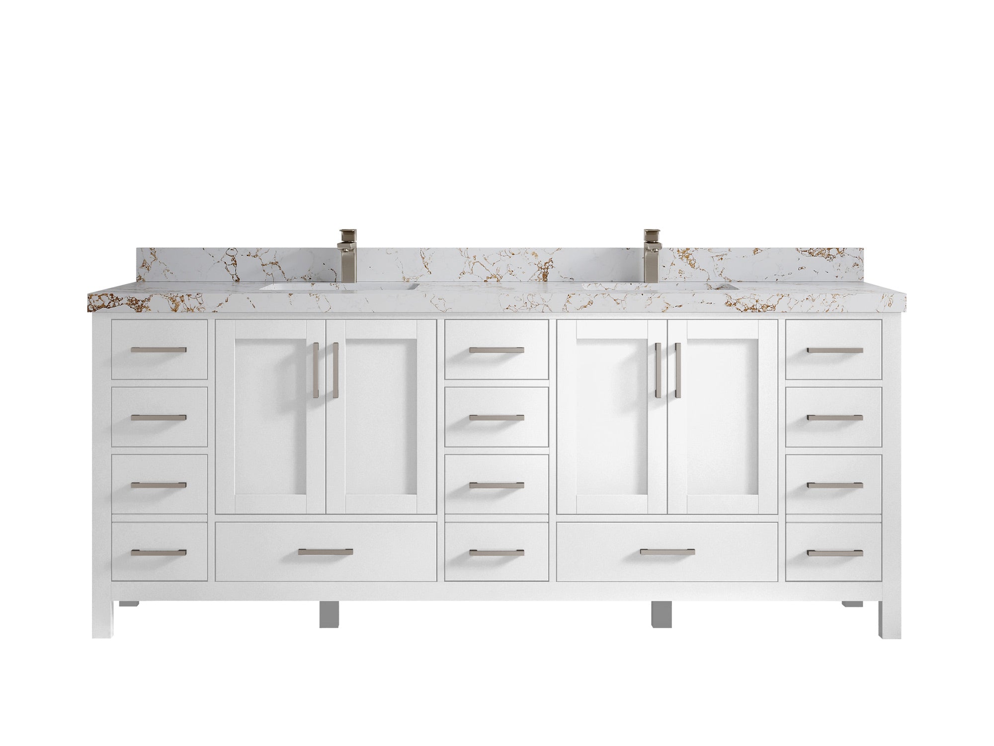 Malibu 84 in. W x 22 in. D Double Sink Bathroom Vanity - Willow Bath and Vanity