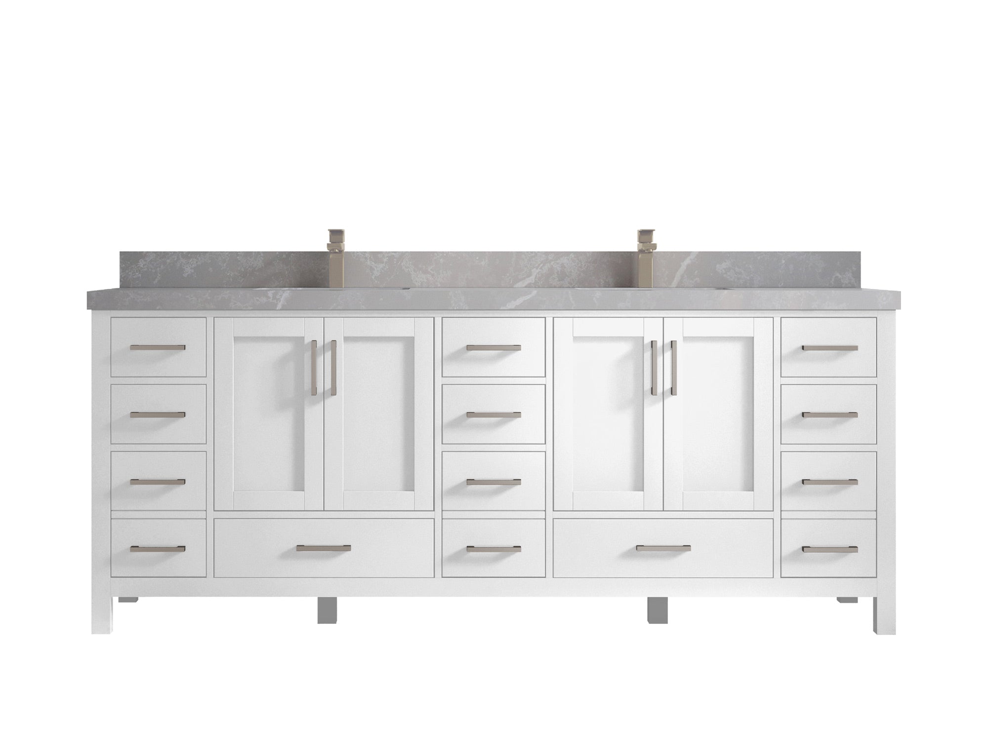 Malibu 84 in. W x 22 in. D Double Sink Bathroom Vanity - Willow Bath and Vanity