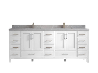 Malibu 84 in. W x 22 in. D Double Sink Bathroom Vanity - Willow Bath and Vanity