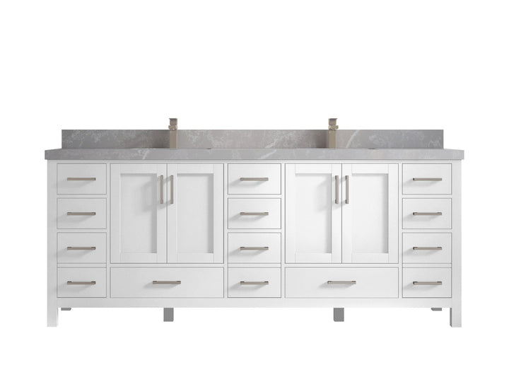 Malibu 84 in. W x 22 in. D Double Sink Bathroom Vanity - photo 33