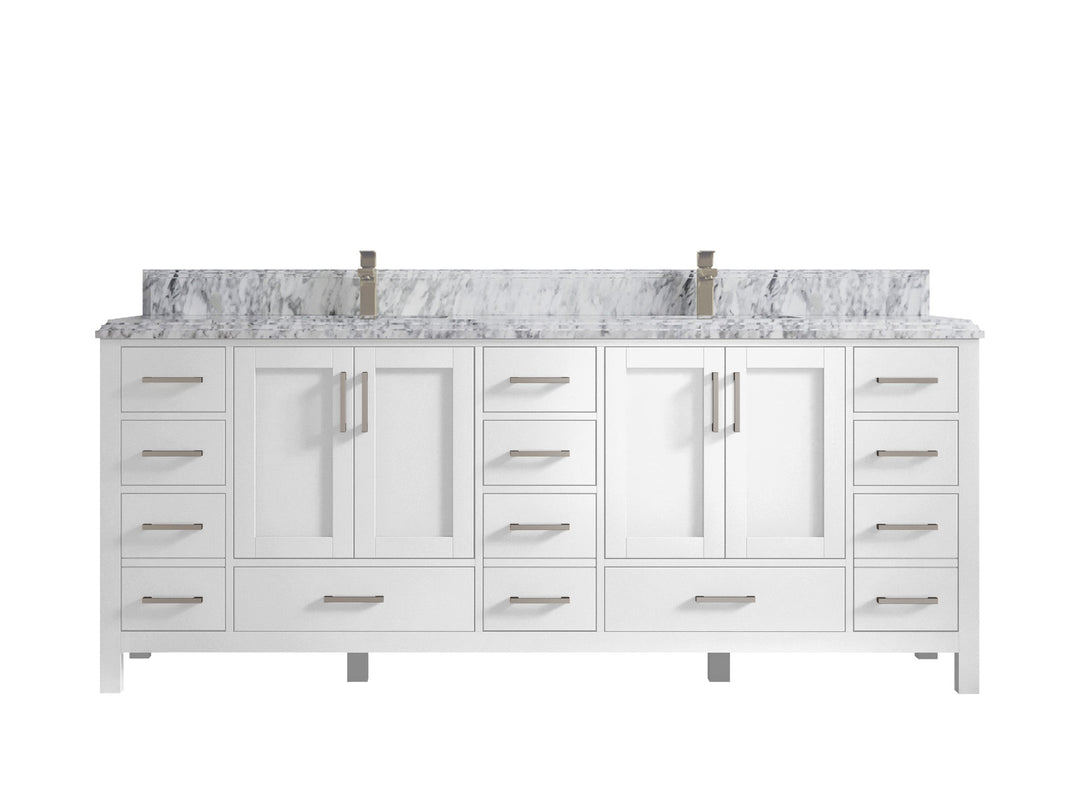 Malibu 84 in. W x 22 in. D Double Sink Bathroom Vanity - Willow Bath and Vanity