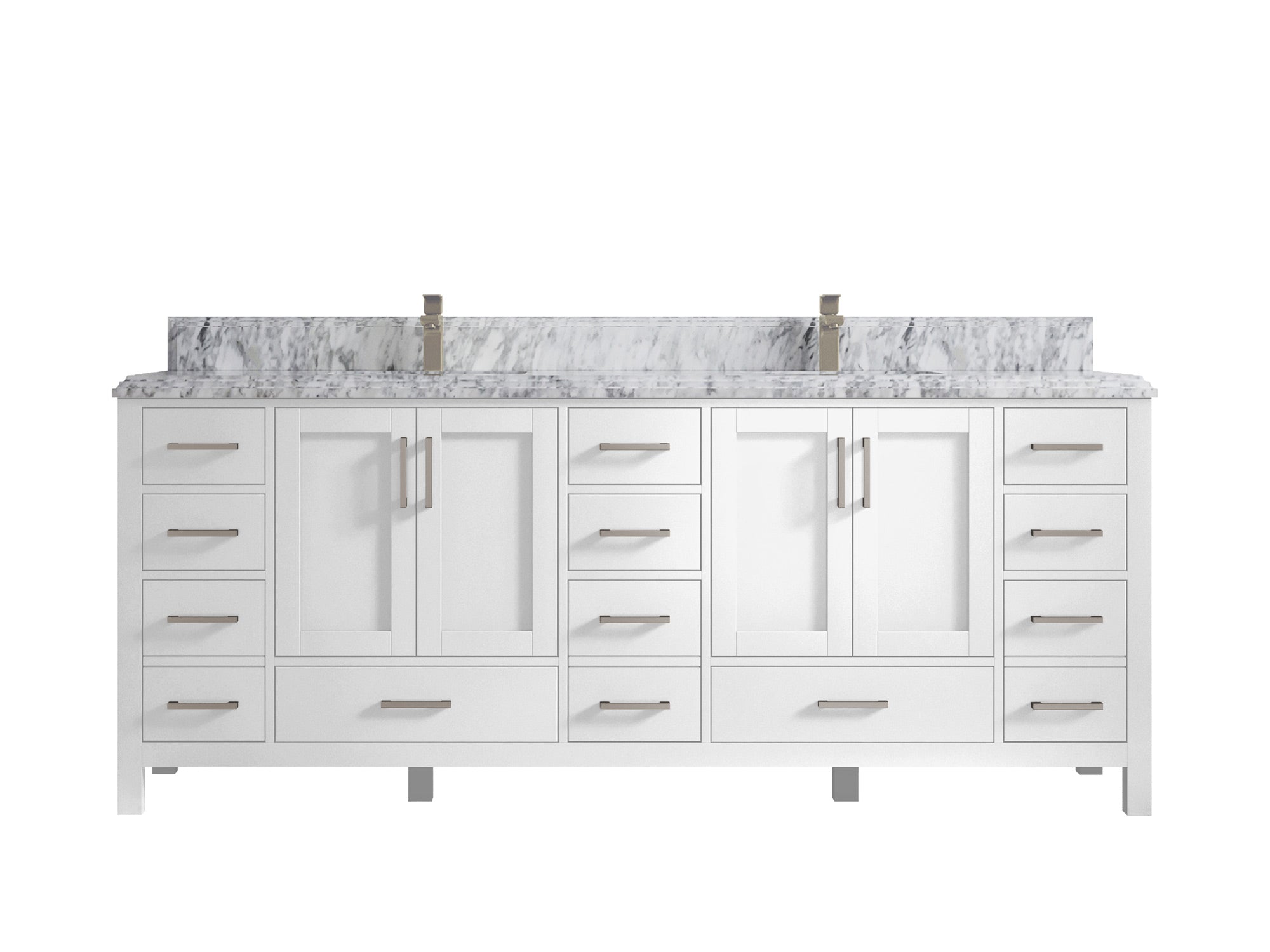 Malibu 84 in. W x 22 in. D Double Sink Bathroom Vanity - Willow Bath and Vanity