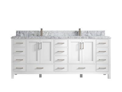 Malibu 84 in. W x 22 in. D Double Sink Bathroom Vanity - Willow Bath and Vanity
