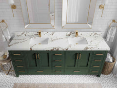 Malibu 84 in. W x 22 in. D Double Sink Bathroom Vanity - photo 36