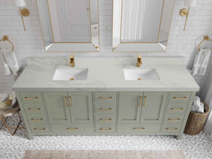 Malibu 84 in. W x 22 in. D Double Sink Bathroom Vanity - photo 16