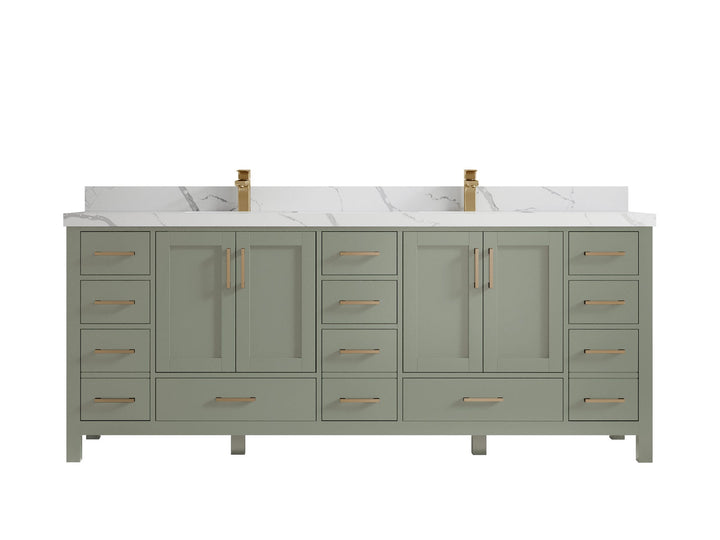 Malibu 84 in. W x 22 in. D Double Sink Bathroom Vanity - photo 15