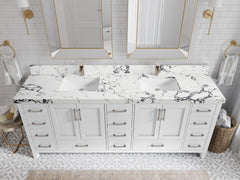 Malibu 84 in. W x 22 in. D Double Sink Bathroom Vanity - photo 40