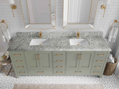 Malibu 84 in. W x 22 in. D Double Sink Bathroom Vanity - Willow Bath and Vanity