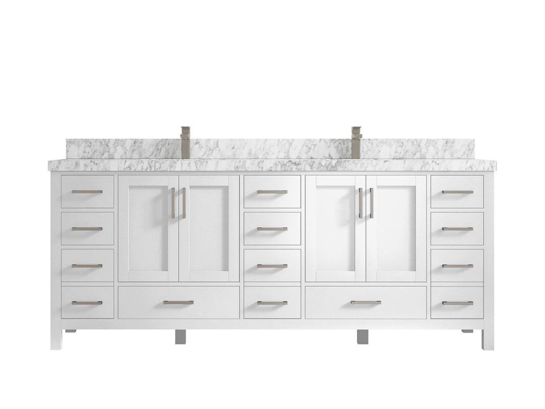 Malibu 84 in. W x 22 in. D Double Sink Bathroom Vanity - Willow Bath and Vanity