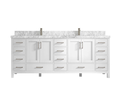 Malibu 84 in. W x 22 in. D Double Sink Bathroom Vanity - Willow Bath and Vanity