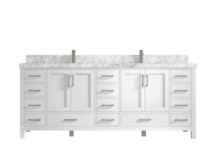 Malibu 84 in. W x 22 in. D Double Sink Bathroom Vanity - photo 11