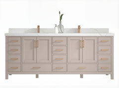 Malibu 84 in. W x 22 in. D Double Sink Bathroom Vanity - photo 1
