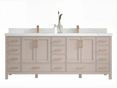 Malibu 84 in. W x 22 in. D Double Sink Bathroom Vanity - Willow Bath and Vanity