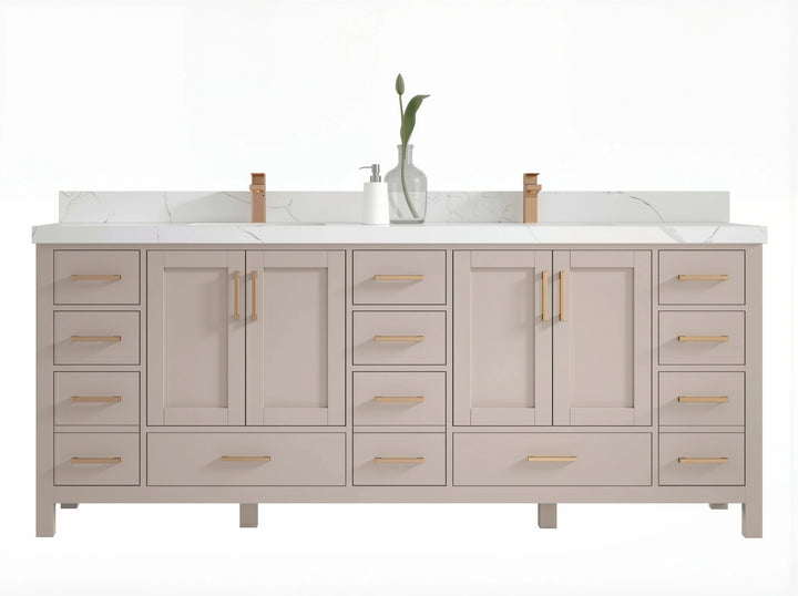 Malibu 84 in. W x 22 in. D Double Sink Bathroom Vanity - photo 1