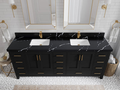 Malibu 84 in. W x 22 in. D Double Sink Bathroom Vanity - Willow Bath and Vanity