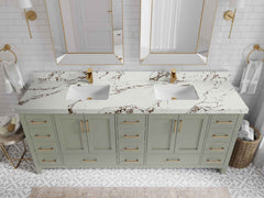 Malibu 84 in. W x 22 in. D Double Sink Bathroom Vanity - photo 36