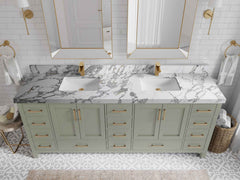 Malibu 84 in. W x 22 in. D Double Sink Bathroom Vanity - photo 18