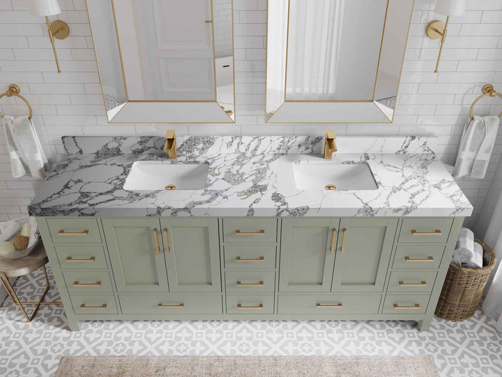 Malibu 84 in. W x 22 in. D Double Sink Bathroom Vanity - photo 18