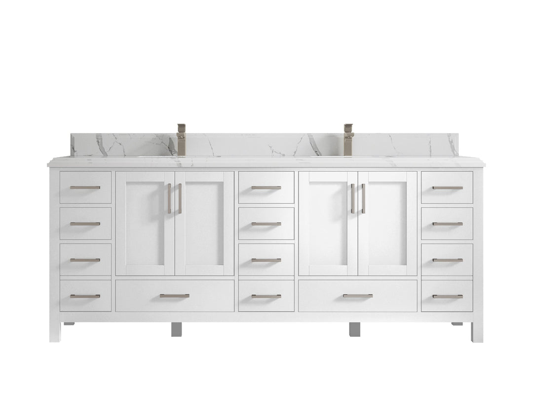 Malibu 84 in. W x 22 in. D Double Sink Bathroom Vanity - Willow Bath and Vanity
