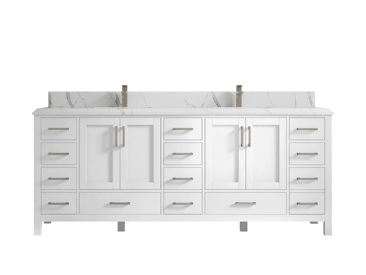 Malibu 84 in. W x 22 in. D Double Sink Bathroom Vanity - photo 25