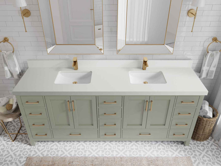 Malibu 84 in. W x 22 in. D Double Sink Bathroom Vanity - photo 44