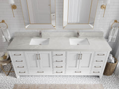 Malibu 84 in. W x 22 in. D Double Sink Bathroom Vanity - photo 32