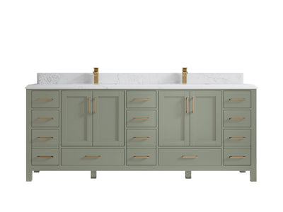 Malibu 84 in. W x 22 in. D Double Sink Bathroom Vanity - Willow Bath and Vanity
