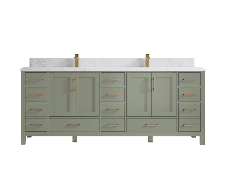 Malibu 84 in. W x 22 in. D Double Sink Bathroom Vanity - photo 27