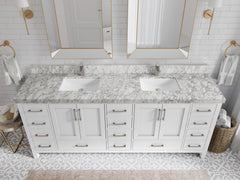 Malibu 84 in. W x 22 in. D Double Sink Bathroom Vanity - photo 10